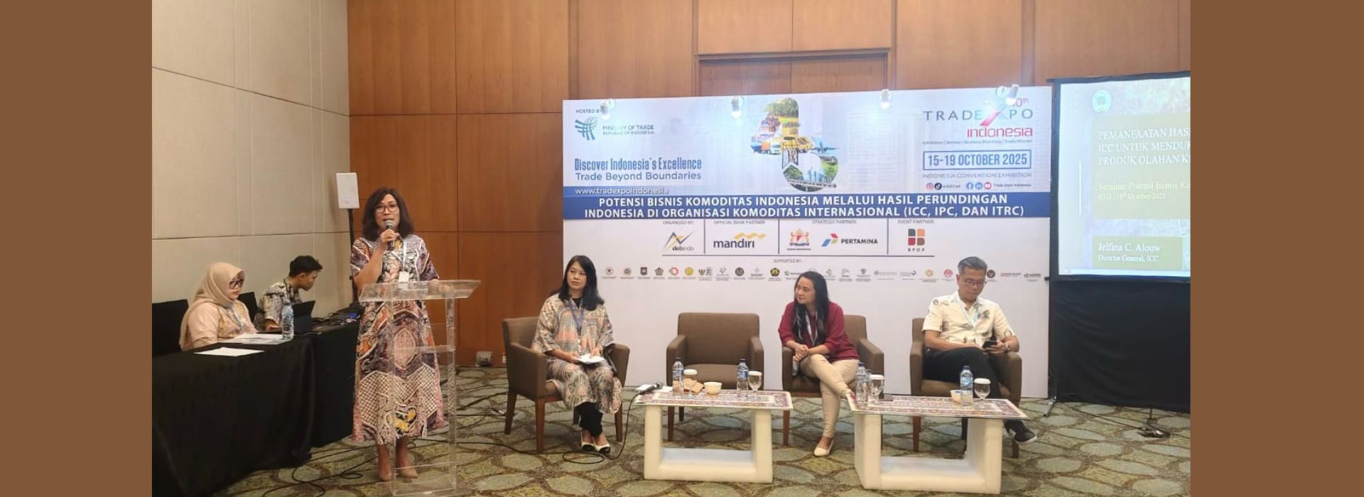 ICC Director General Highlights Coconut Sector's Potential at The 2025 Trade Expo Indonesia