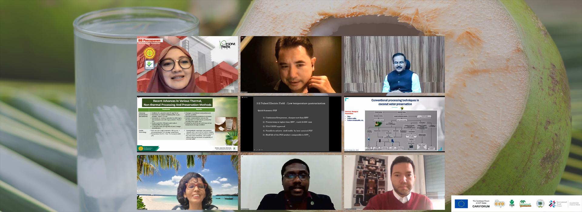 ICC-ITC Webinar on Coconut Water, Production, Processing and Sustainable Coconut Water Value Chain