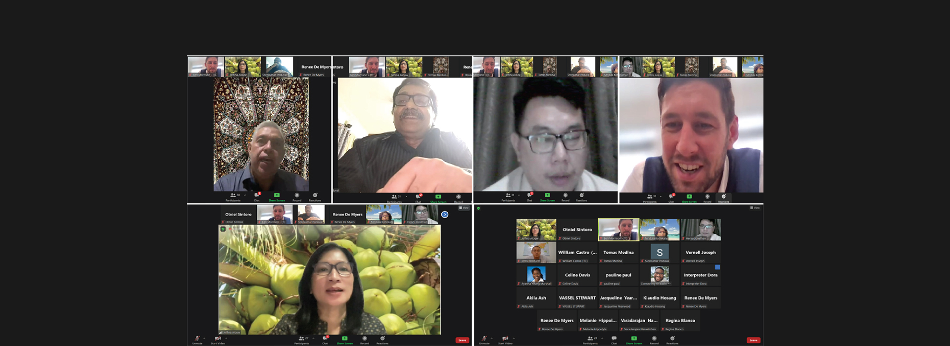 Technical Panel Discussion of the webinar on Coconut Desiccated Powder,  Grated Frozen Coconut & Coconut Flour