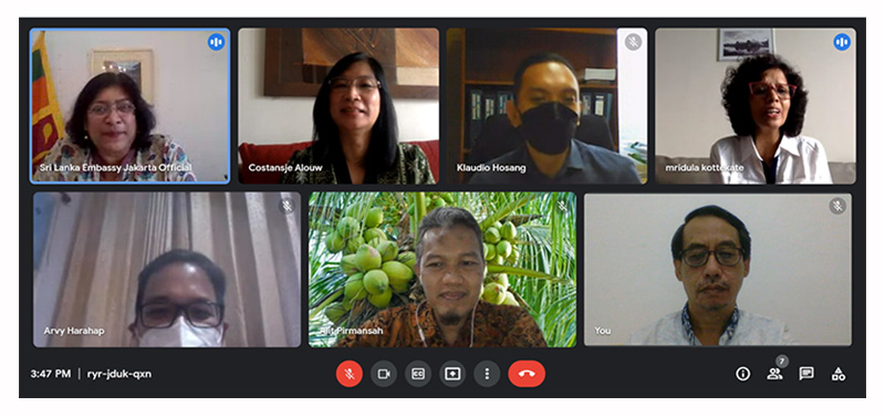 Virtual Courtesy Meeting between the Embassy of Sri Lanka, Jakarta and the ICC Secretariat